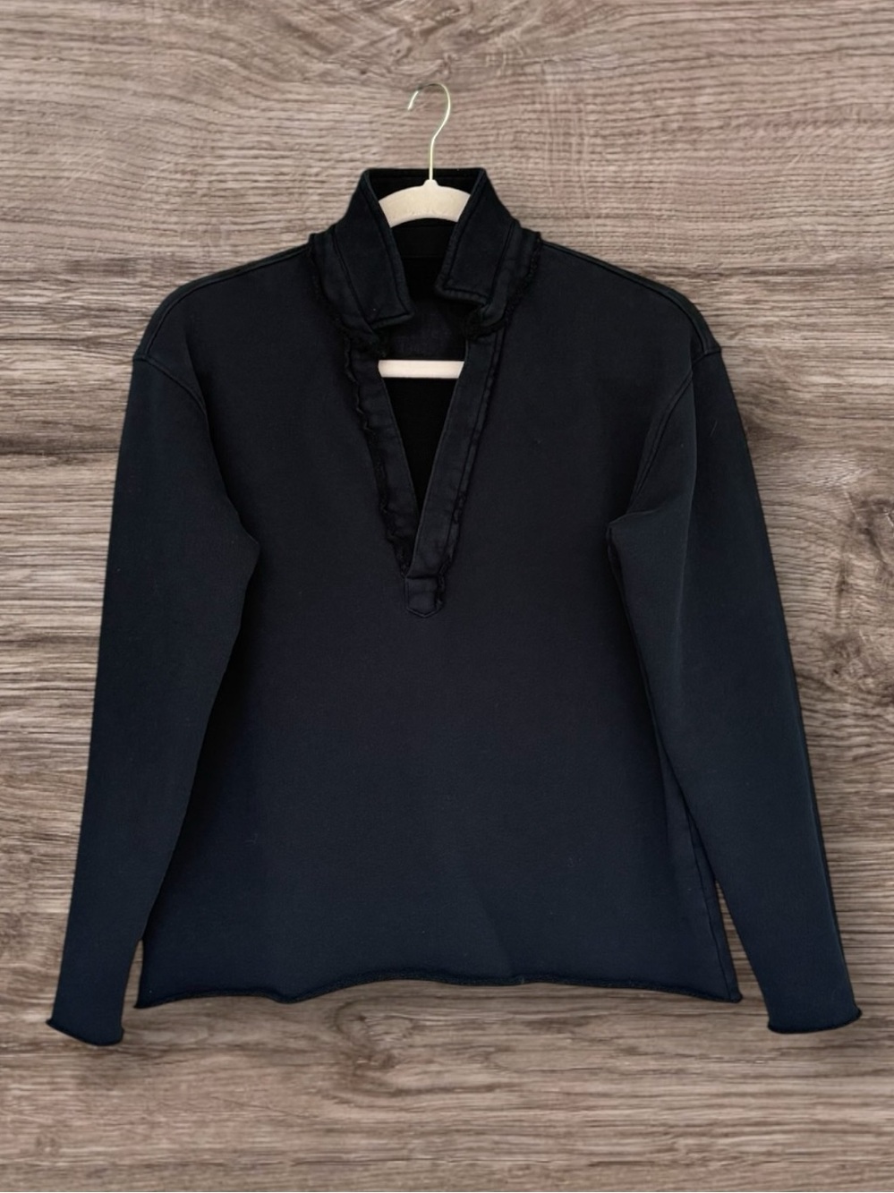 Frank & Eileen Patrick Popover Henley Triple Terry Cotton British Royal Navy XS